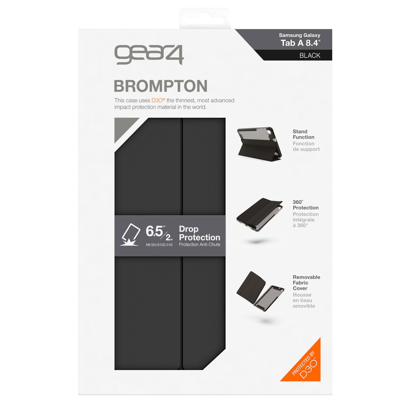 Samsung Galaxy Tab A 8.4 Gear4 Black Brompton + Folio Case - 15-07114
