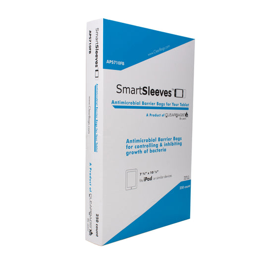 ClearBags Antimicrobial SmartSleeves for Tablets - Large 250pcs - 15-07387