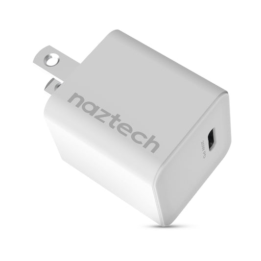 Naztech 20W Mini White USB-C PD Wall Charger Hub - 15-08471