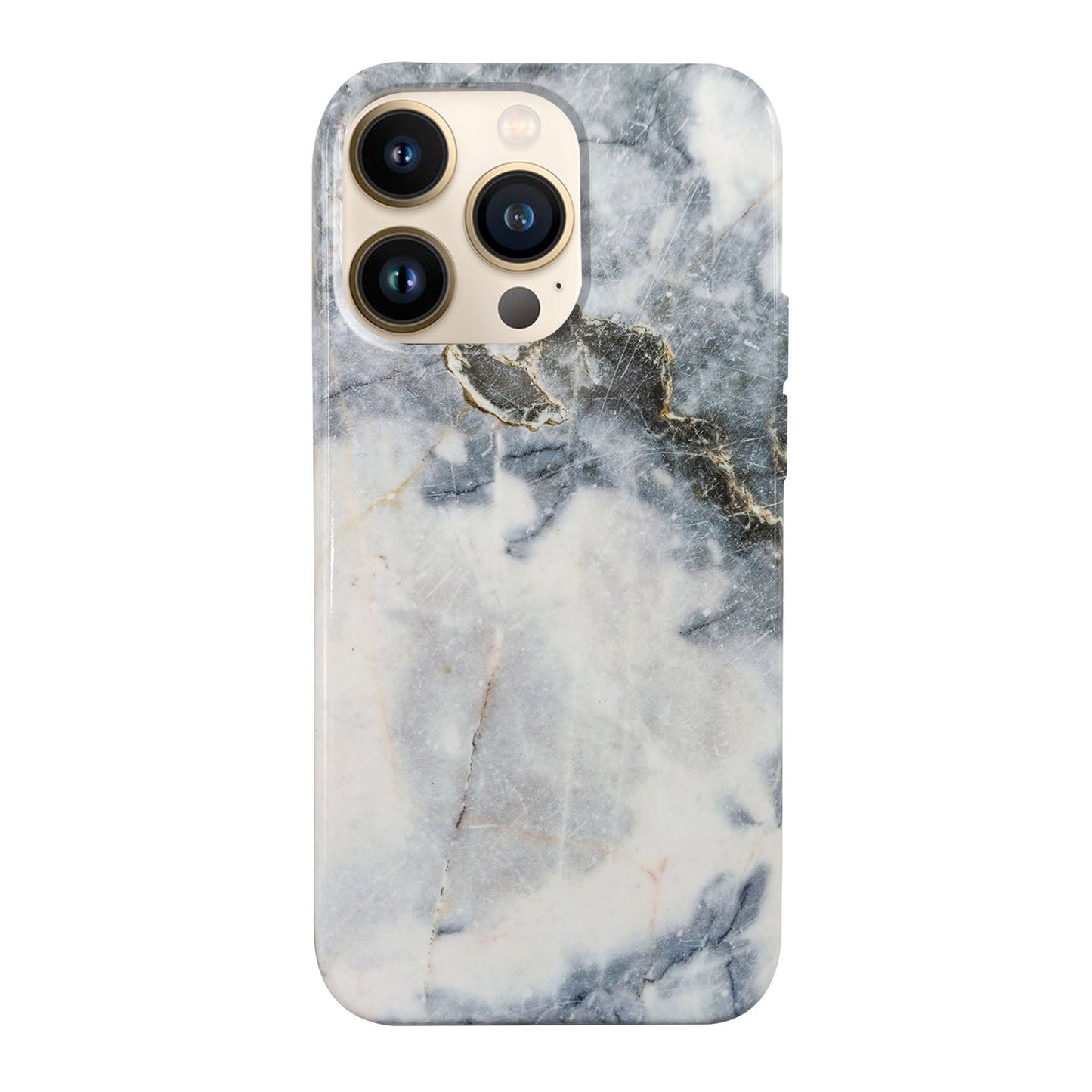 iPhone 13 Pro Uunique Blue (Blue Quartz Marble ) Nutrisiti Eco Printed Back Case - 15-08945