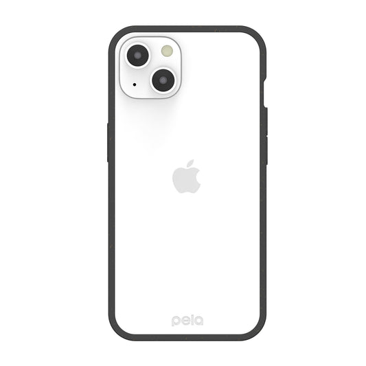 iPhone 13 Pela Clear/Black Compostable Eco-Friendly Clear Case - 15-09008