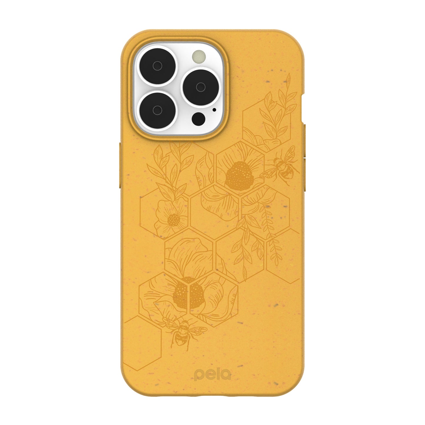 iPhone 13 Pro Pela Yellow Honey Bee Edition Compostable Eco-Friendly Protective Case - 15-09014