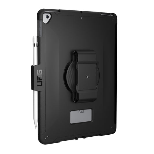 iPad 10.2 (2019-2021) (7th-9th Gen) UAG Black Scout w/Handstrap Case - Black - 15-09487