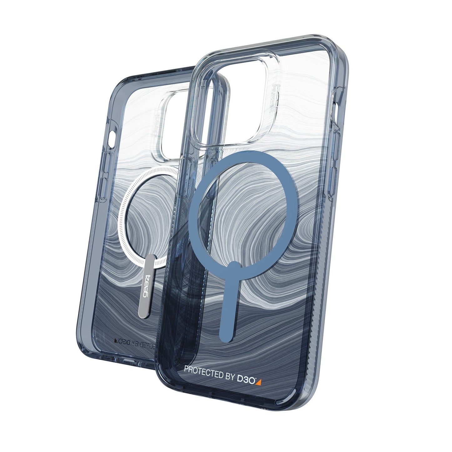 iPhone 14 Pro Gear4 D3O Milan Snap Case - Blue Swirl - 15-10108