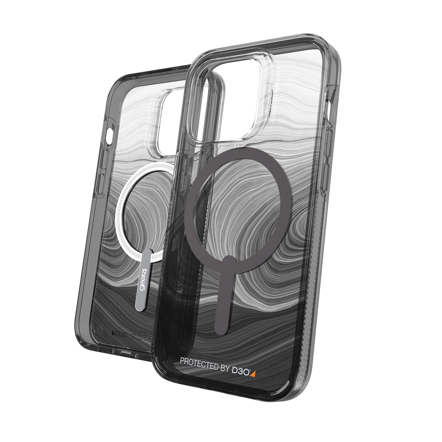 iPhone 14 Pro Gear4 D3O Milan Snap Case - Black Swirl - 15-10109