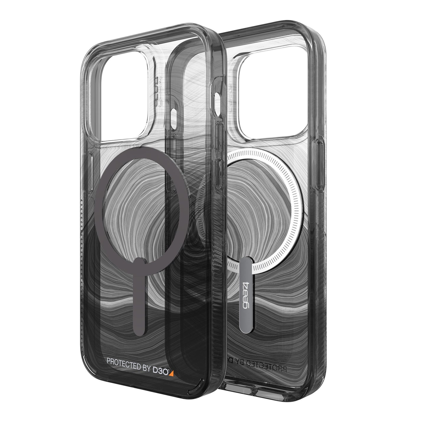 iPhone 14 Pro Gear4 D3O Milan Snap Case - Black Swirl - 15-10109