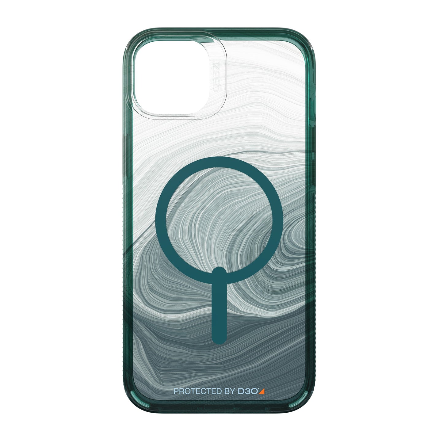 iPhone 15 Plus/14 Plus Gear4 D3O Milan Snap Case - Green Swirl - 15-10127
