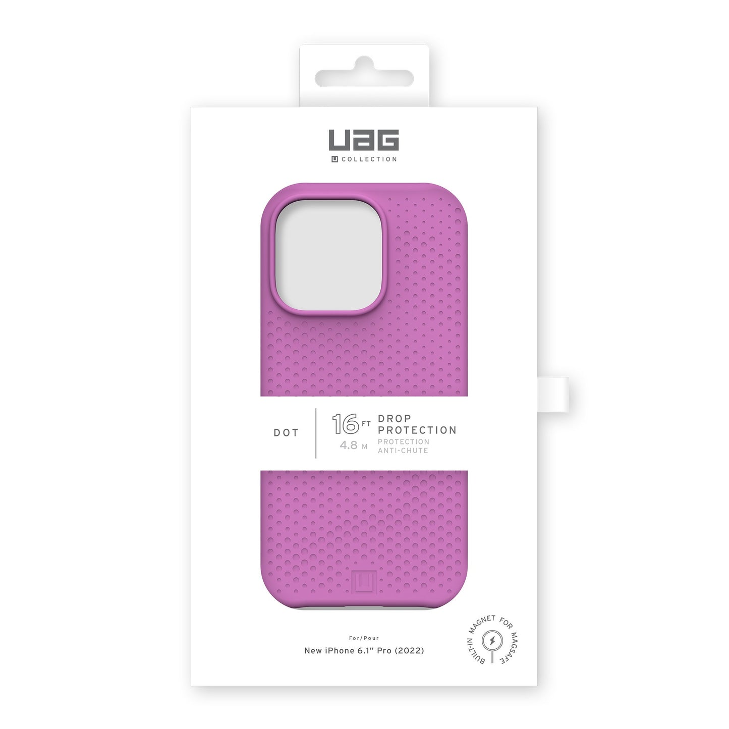 iPhone 14 Pro UAG Dot MagSafe Case - Orchid - 15-10188