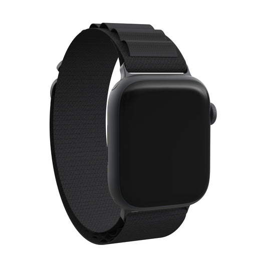 Apple Watch 44/45/49mm Gear4 Highland Band Medium - Black - 15-10838