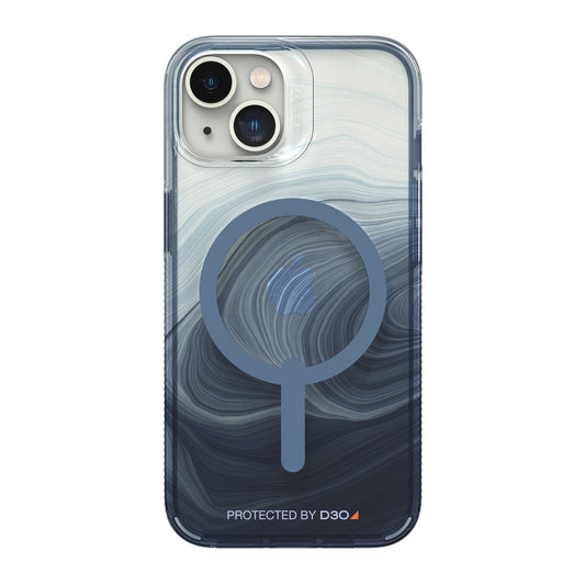 iPhone 14/13 Gear4 D3O Milan Snap Case - Blue Swirl - 15-10847