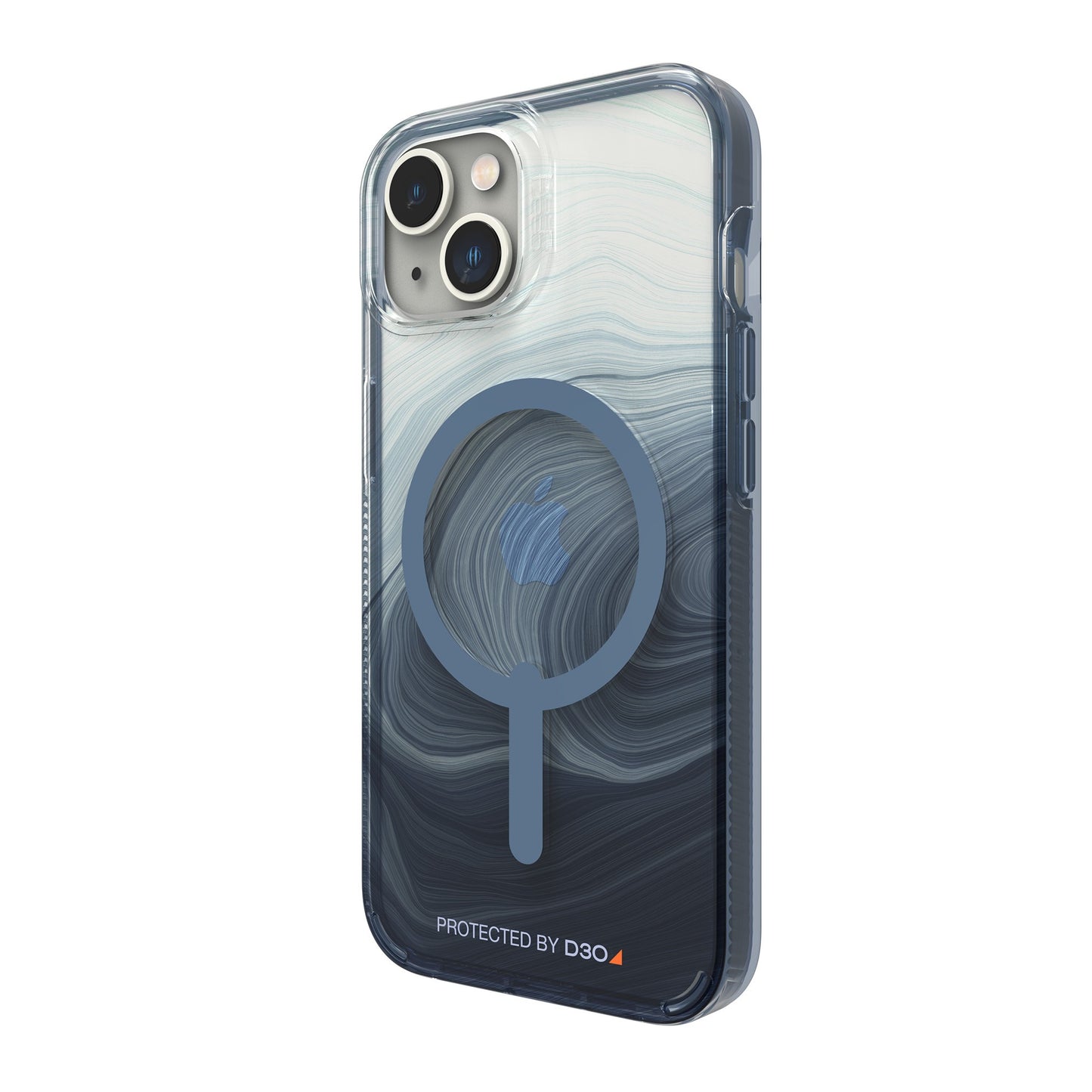 iPhone 14/13 Gear4 D3O Milan Snap Case - Blue Swirl - 15-10847