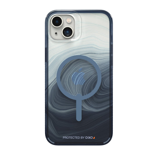 iPhone 15 Plus/14 Plus Gear4 D3O Milan Snap Case - Blue Swirl - 15-10848