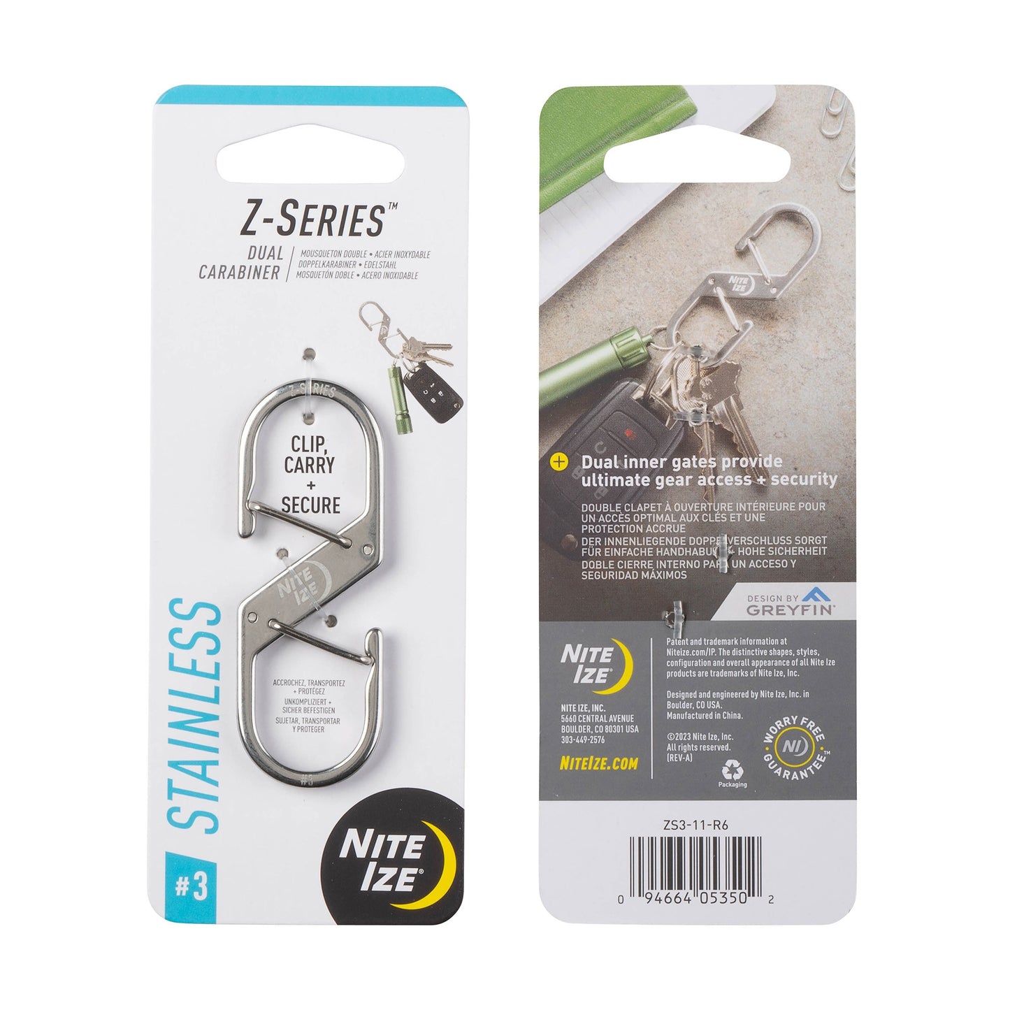 Nite Ize Z-Series 3 Dual Carabiner - 15-11175