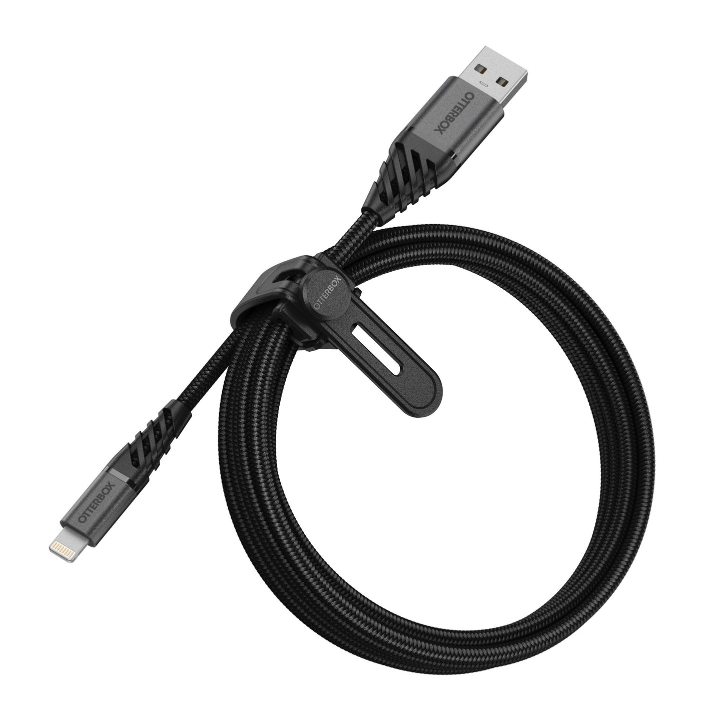 OtterBox (200cm) USB-A to Lightning Braided Charge and Sync Cable - Black - 15-11240