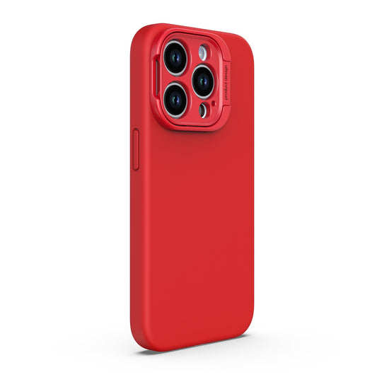 iPhone 15 Pro Uunique Liquid Silicone MagSafe Stand Case - Red - 15-11352