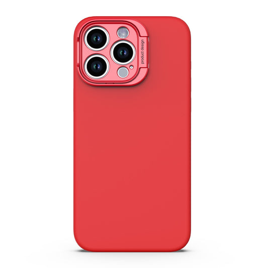 iPhone 15 Pro Max Uunique Liquid Silicone MagSafe Stand Case - Red - 15-11360