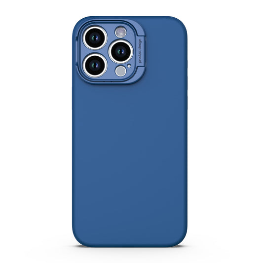 iPhone 15 Pro Max Uunique Liquid Silicone MagSafe Stand Case - Navy Blue - 15-11363