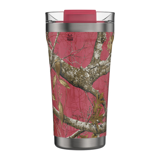 Otterbox 16oz Elevation Tumbler w/Sealed Lid - Pink (Realtree Flamingo) - 15-11367