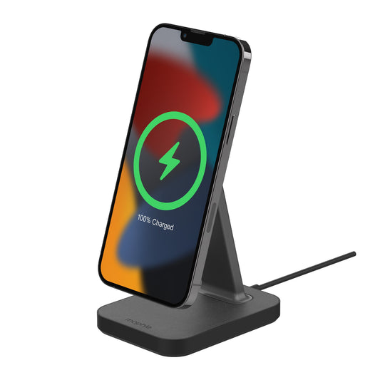 mophie universal snap+ wireless stand - black - 15-11378