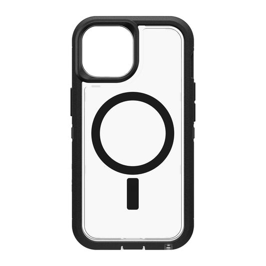 iPhone 15/14/13 Otterbox Defender XT w/ MagSafe Clear Series Case - Clear/Black (Dark Side) - 15-11410