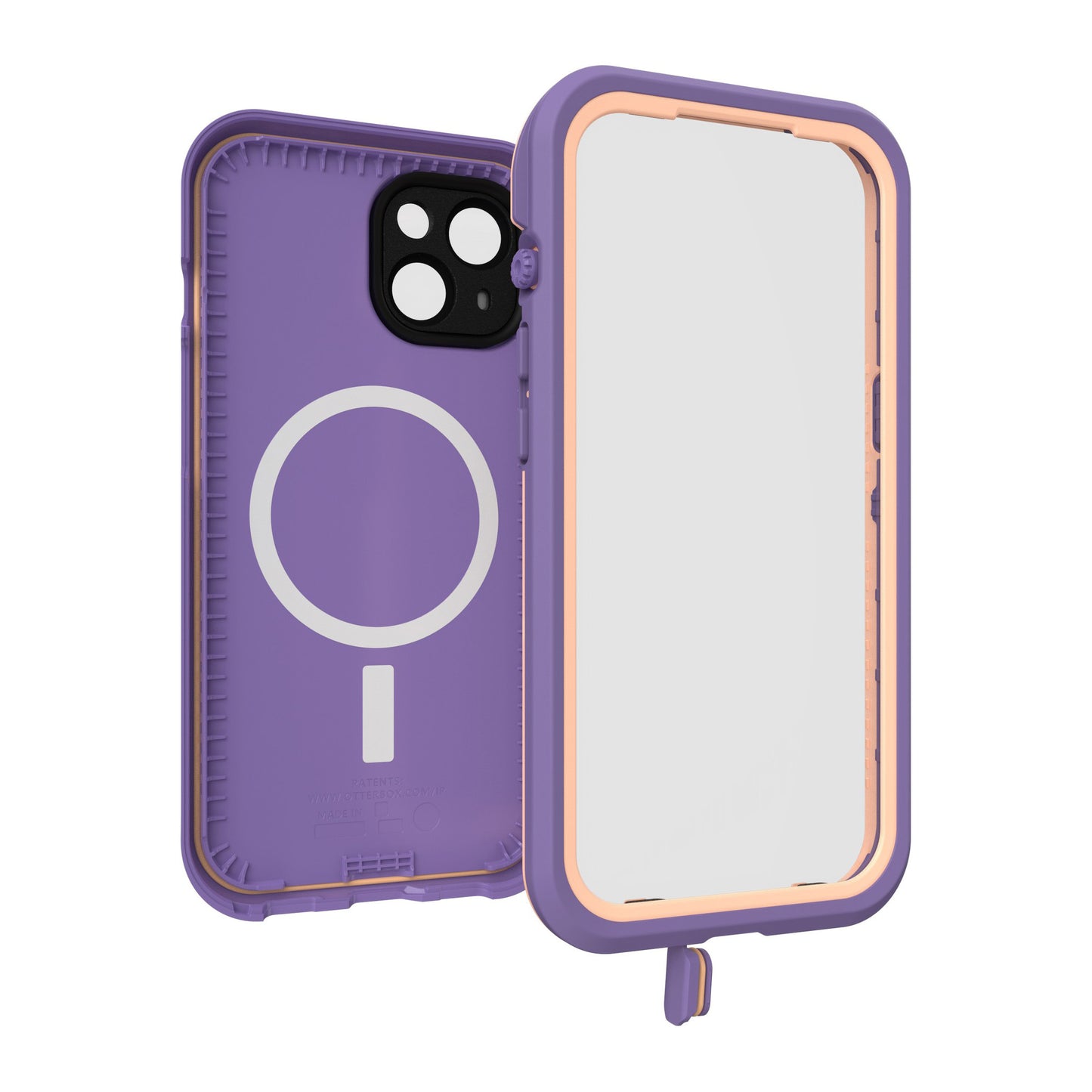 iPhone 15 Otterbox Fre MagSafe Case - Purple (Rule Of Plum) - 15-11413