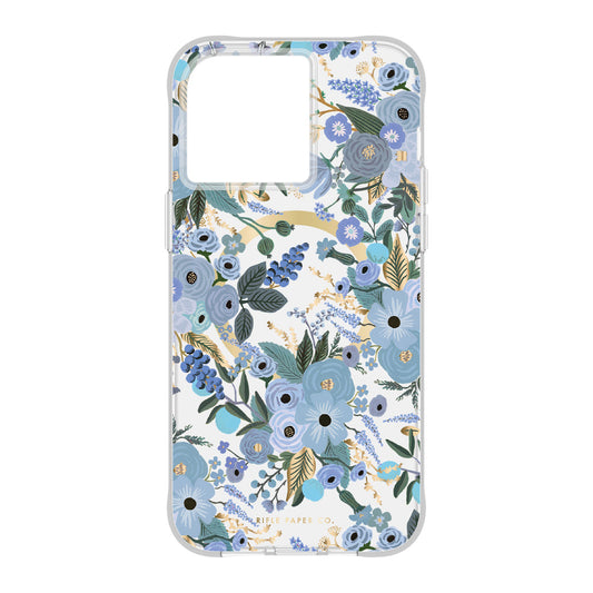 iPhone 15 Pro Max Rifle Paper MagSafe Case - Garden Party Blue - 15-11481