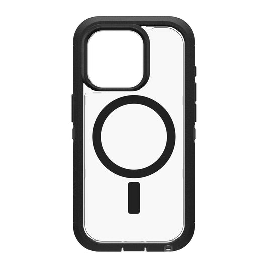 iPhone 15 Pro Otterbox Defender XT w/ MagSafe Clear Series Case - Clear/Black (Dark Side) - 15-11547