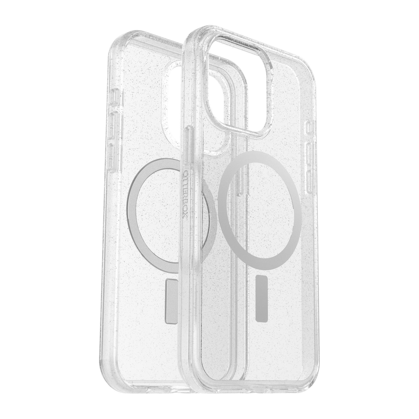 iPhone 15 Pro Max Otterbox Symmetry w/ MagSafe Clear Series Case - Silver (Stardust) - 15-11609