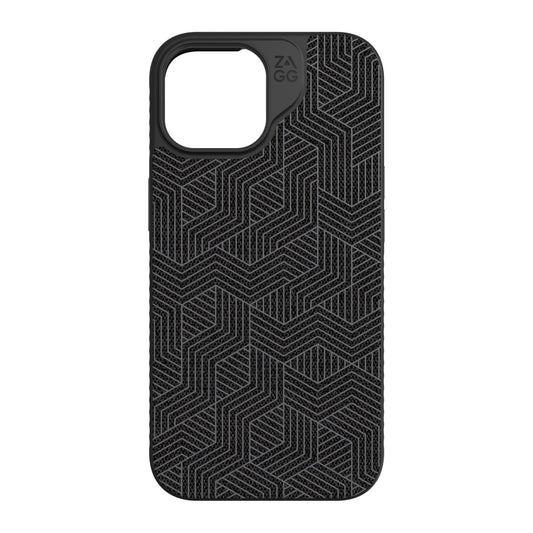 iPhone 15/14/13 ZAGG/GEAR4 Graphene London Snap Case - Black Geo - 15-11635