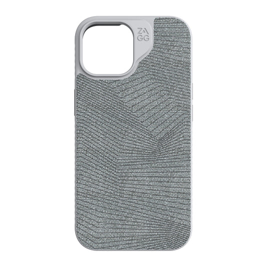 iPhone 15/14/13 ZAGG/GEAR4 Graphene London Snap Case - Grey Geo - 15-11636