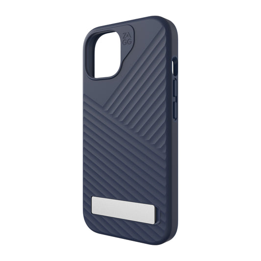 iPhone 15/14/13 ZAGG/GEAR4 Graphene Denali Snap Kickstand Case - Navy - 15-11640