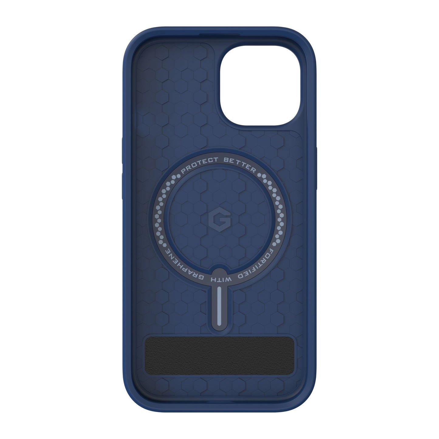 iPhone 15/14/13 ZAGG/GEAR4 Graphene Denali Snap Kickstand Case - Navy - 15-11640