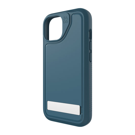 iPhone 15/14/13 ZAGG/GEAR4 Graphene Everest Snap Kickstand Case - Marine - 15-11644