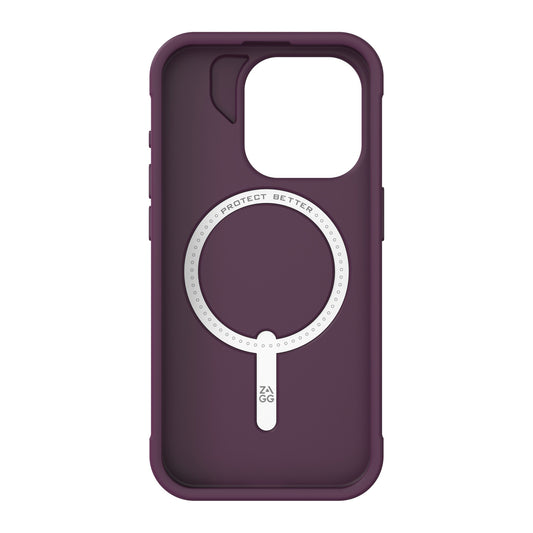 iPhone 15 Pro ZAGG/GEAR4 Graphene Luxe Snap Case - Plum - 15-11648