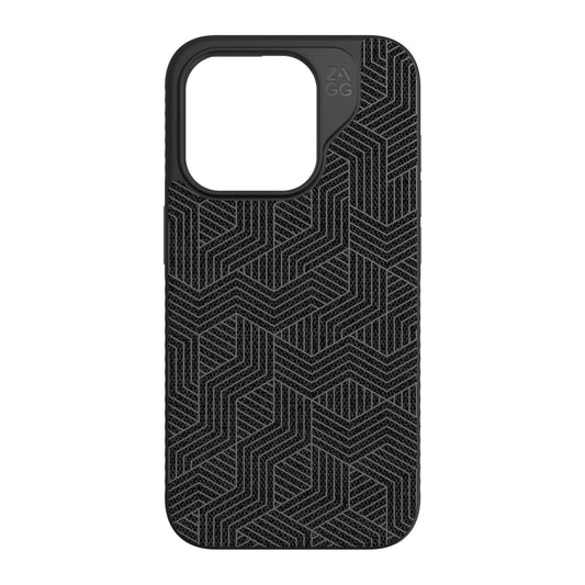 iPhone 15 Pro ZAGG/GEAR4 Graphene London Snap Case - Black Geo - 15-11663