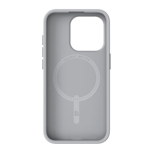 iPhone 15 Pro ZAGG/GEAR4 Graphene London Snap Case - Grey Geo - 15-11664