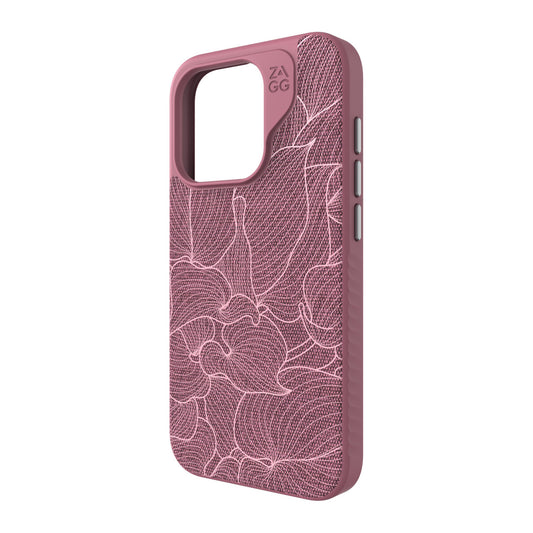 iPhone 15 Pro ZAGG/GEAR4 Graphene London Snap Case - Dusty Rose - 15-11665