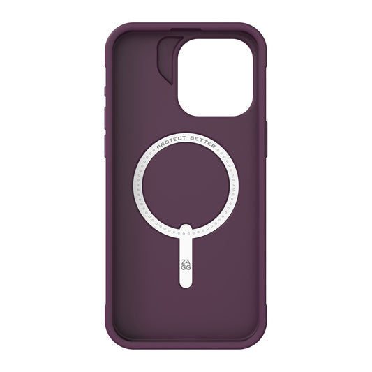 iPhone 15 Pro Max ZAGG/GEAR4 Graphene Luxe Snap Case - Plum - 15-11687