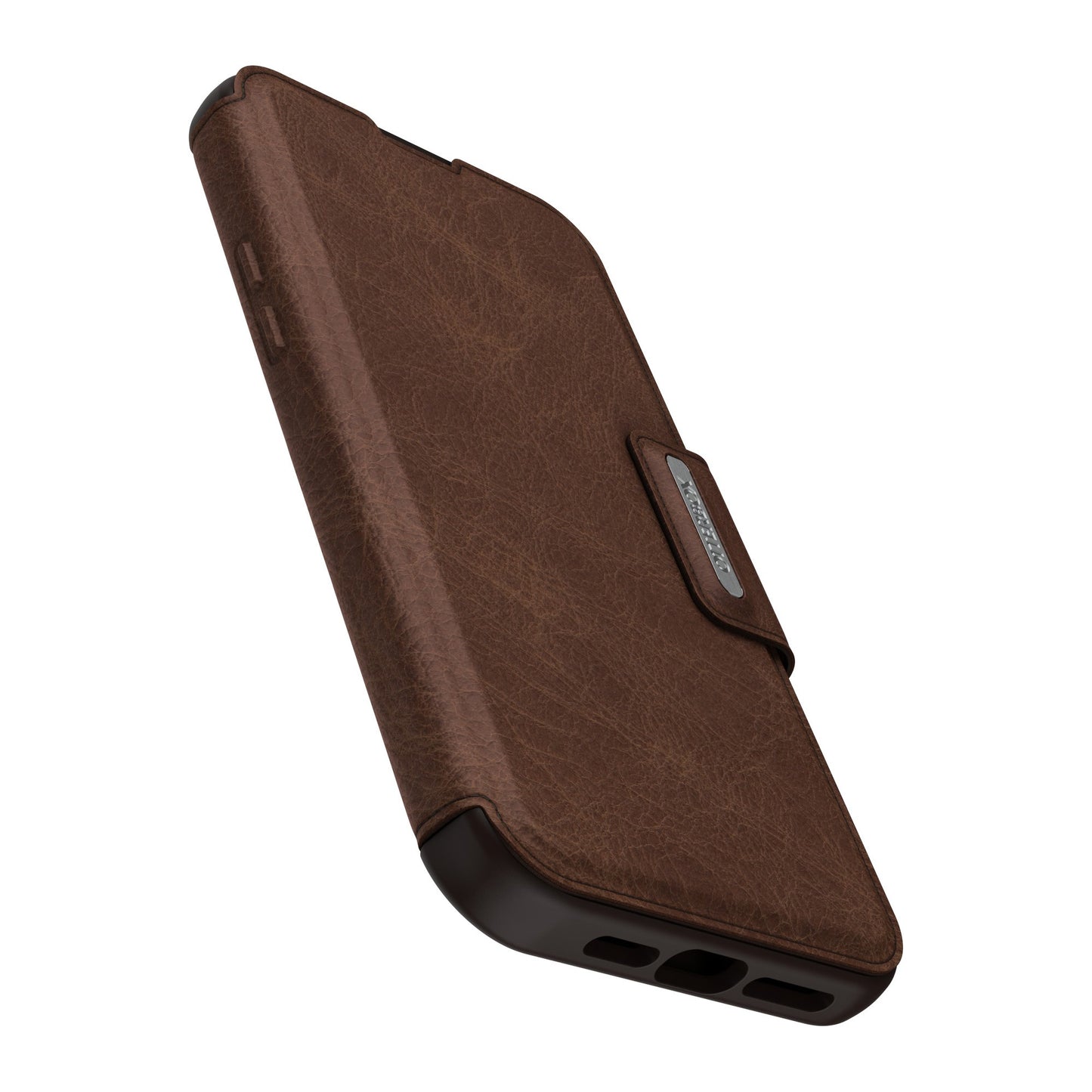 iPhone 15 Plus Otterbox Strada Leather Folio Case - Brown (Espresso) - 15-11749