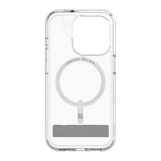 iPhone 15 Pro ZAGG (GEAR4) Crystal Palace Snap Kickstand Case - Clear - 15-11780