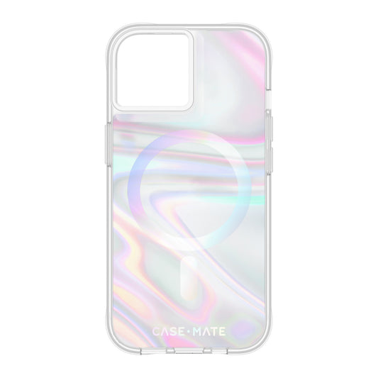 iPhone 15/14/13 Case-Mate Soap Bubble MagSafe Case - Iridescent - 15-11783