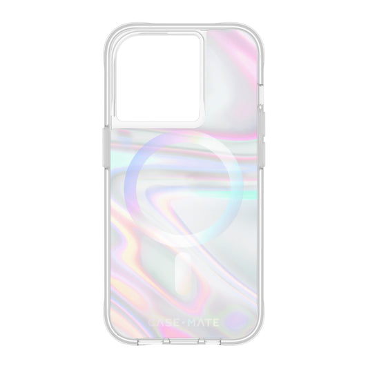 iPhone 15 Pro Case-Mate Soap Bubble MagSafe Case - Iridescent - 15-11785