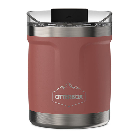 Otterbox 10oz Elevation Tumbler w/Closed Lid - Red/Silver (Baked Mud) - 15-11824