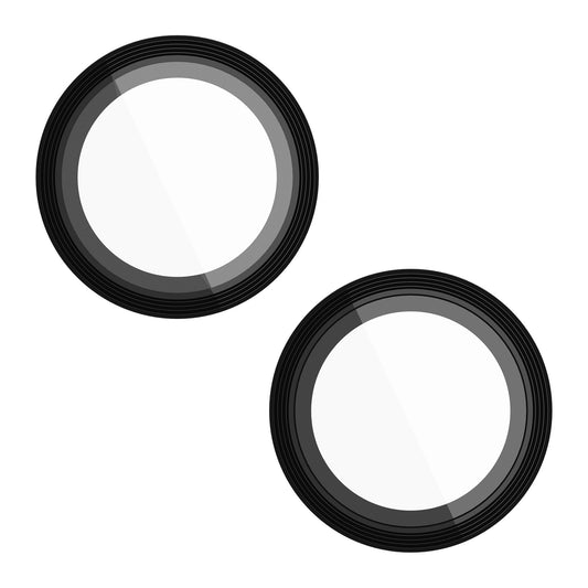 iPhone 15 Plus/15 Case-Mate Aluminum Ring Glass Lens Protector - Black - 15-11838