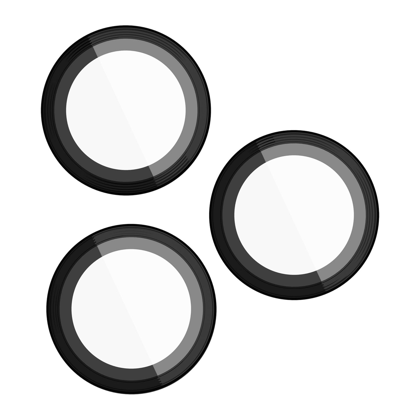 iPhone 15 Pro Max/15 Pro Case-Mate Aluminum Ring Glass Lens Protector - Black - 15-11839