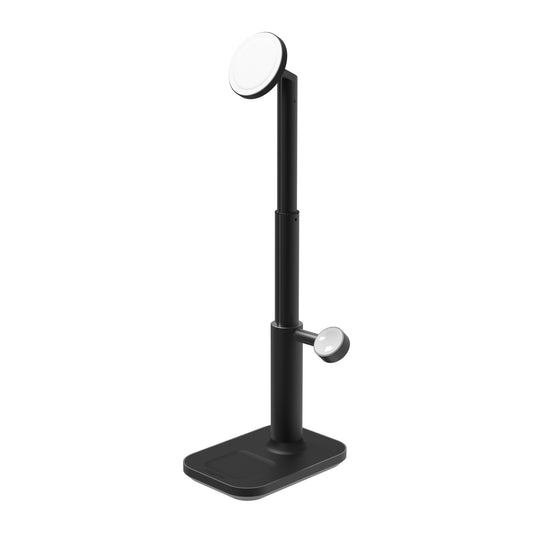 mophie universal wireless magsafe 3in1 extendable stand - black - 15-11915