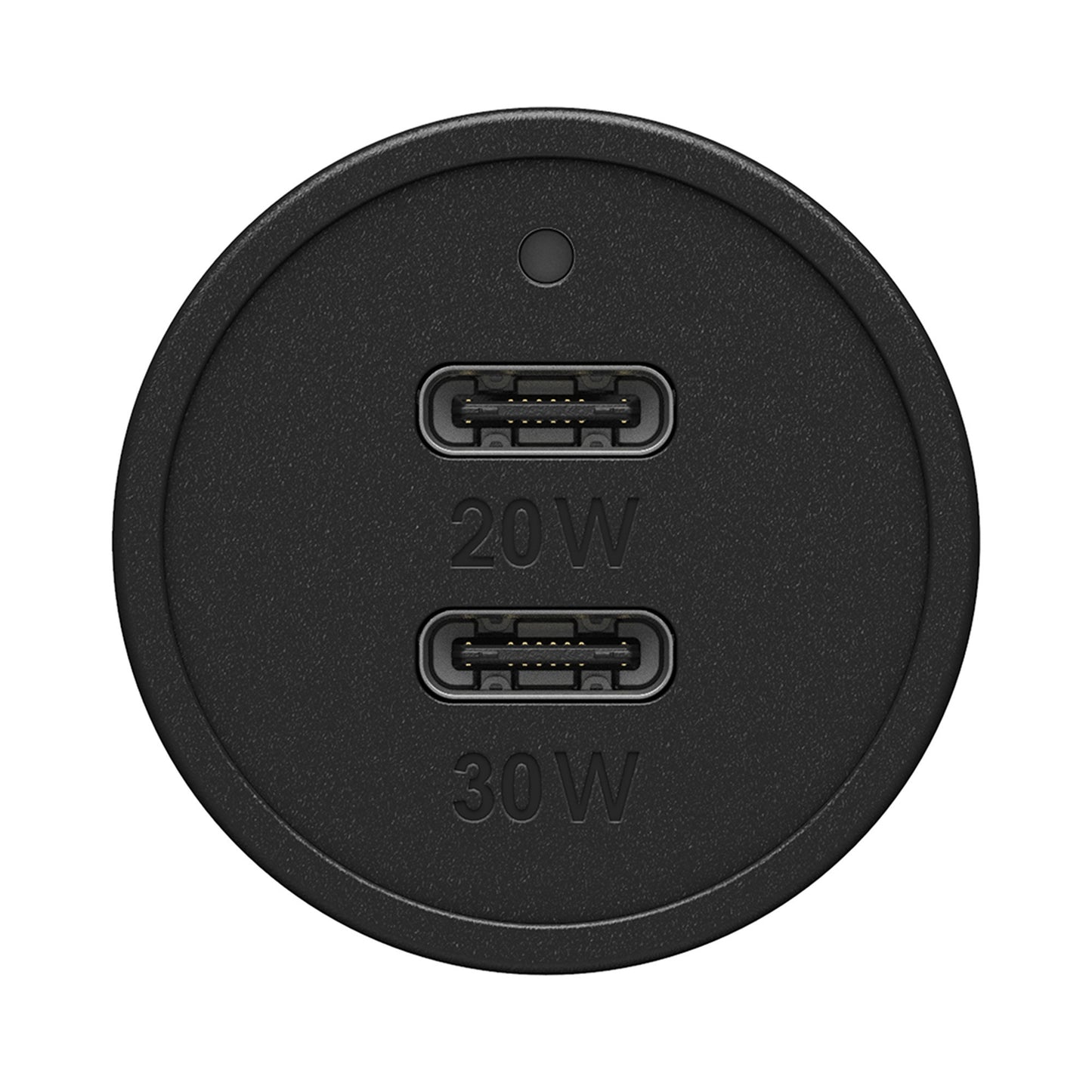 Otterbox 50W Black Dual Port USB-C PD (20W) + USB-C PD (30W) Car Charger - 15-11983
