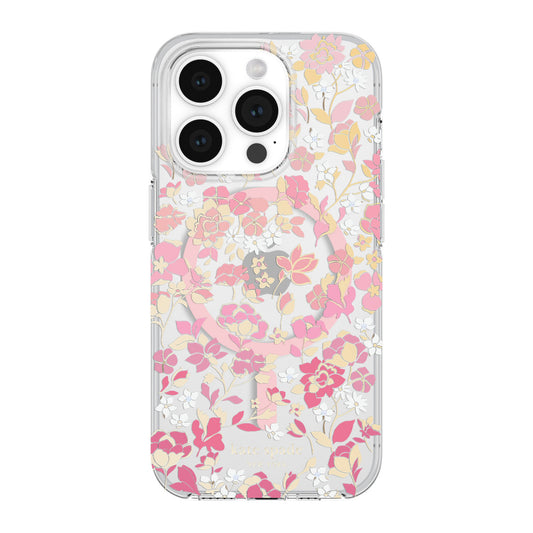 iPhone 15 Pro Kate Spade Protective Hardshell MagSafe Case - Flowerbed - 15-12020