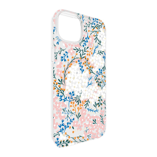 iPhone 15 Plus/14 Plus Kate Spade Protective Hardshell MagSafe Case - Rose/Green (Multi Floral) - 15-12023