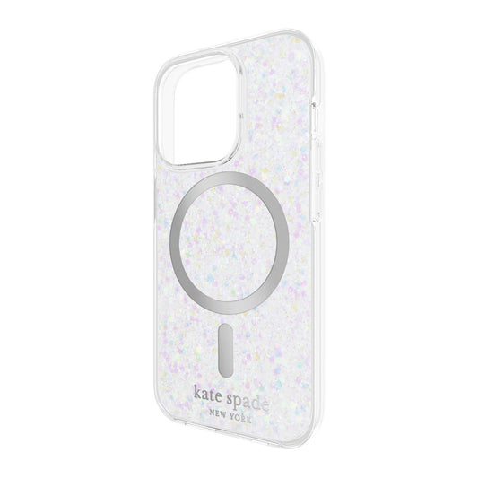 iPhone 15 Pro Kate Spade Protective Hardshell MagSafe Case - Chunky Glitter - 15-12028